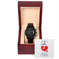 Versatile Elegance: Black Chronograph Watch for Dads
