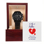 Versatile Elegance: Black Chronograph Watch for Dads