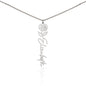 Personalized Flower Name Necklace with Birth Flower Delicately Designed Minimalist Jewelry