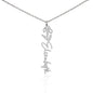 Personalized Flower Name Necklace with Birth Flower Delicately Designed Minimalist Jewelry