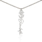 Personalized Flower Name Necklace with Birth Flower Delicately Designed Minimalist Jewelry