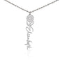 Personalized Flower Name Necklace with Birth Flower Delicately Designed Minimalist Jewelry