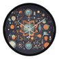 Science-Themed Wood Frame 10” Clock – A Perfect Accent for Any Space