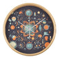 Science-Themed Wood Frame 10” Clock – A Perfect Accent for Any Space