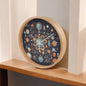 Science-Themed Wood Frame 10” Clock – A Perfect Accent for Any Space