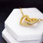 To My Mommy Mom to Be Love Baby - Interlocking Heart Pendant Necklace, Baby Shower Gift, Expecting Mother Pregnancy Gift