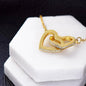 To My Mommy Mom to Be Love Baby - Interlocking Heart Pendant Necklace, Baby Shower Gift, Expecting Mother Pregnancy Gift