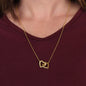 To My Mommy Mom to Be Love Baby - Interlocking Heart Pendant Necklace, Baby Shower Gift, Expecting Mother Pregnancy Gift