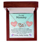 To My Mommy Mom to Be Love Baby - Interlocking Heart Pendant Necklace, Baby Shower Gift, Expecting Mother Pregnancy Gift