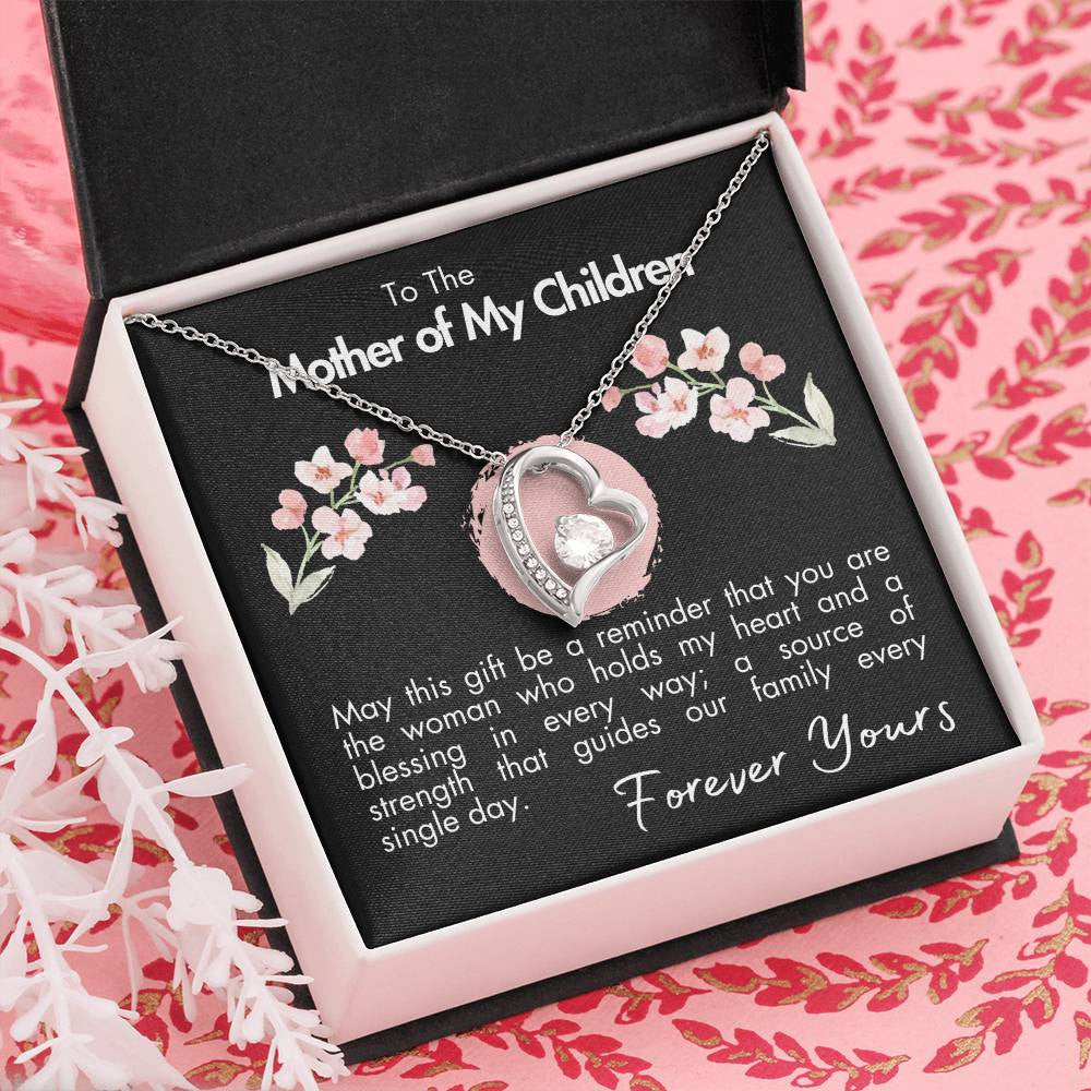 To The Mother of My Children- A Blessing To Our Family- Forever Love Necklace