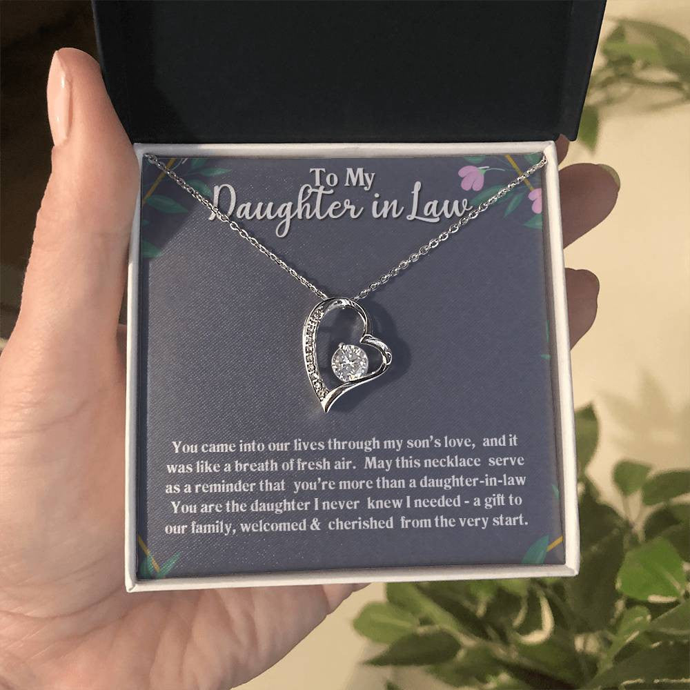 To My Daughter In Law - Forever Love Necklace